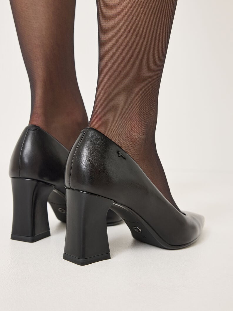 Tamaris Lederpumps - Schwarz