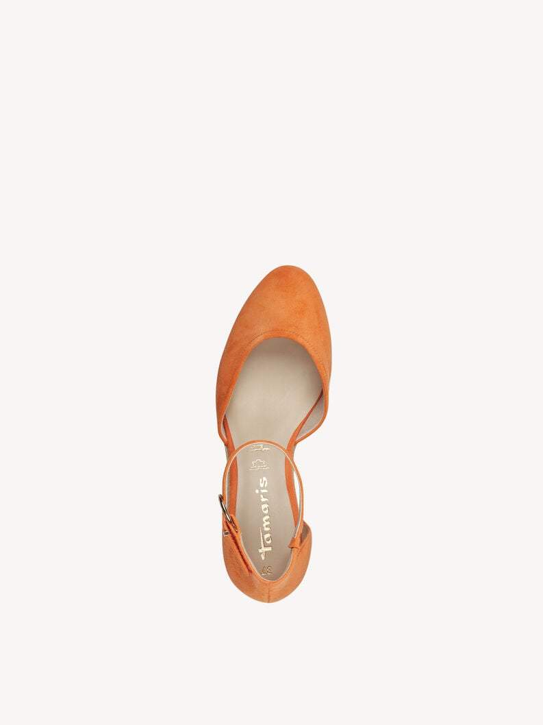 Tamaris Lederkeilpumps - Orange
