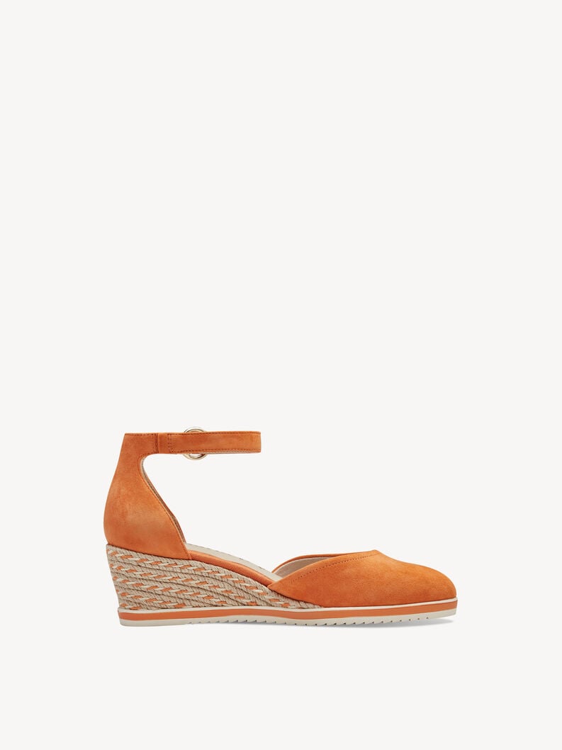 Tamaris Lederkeilpumps - Orange