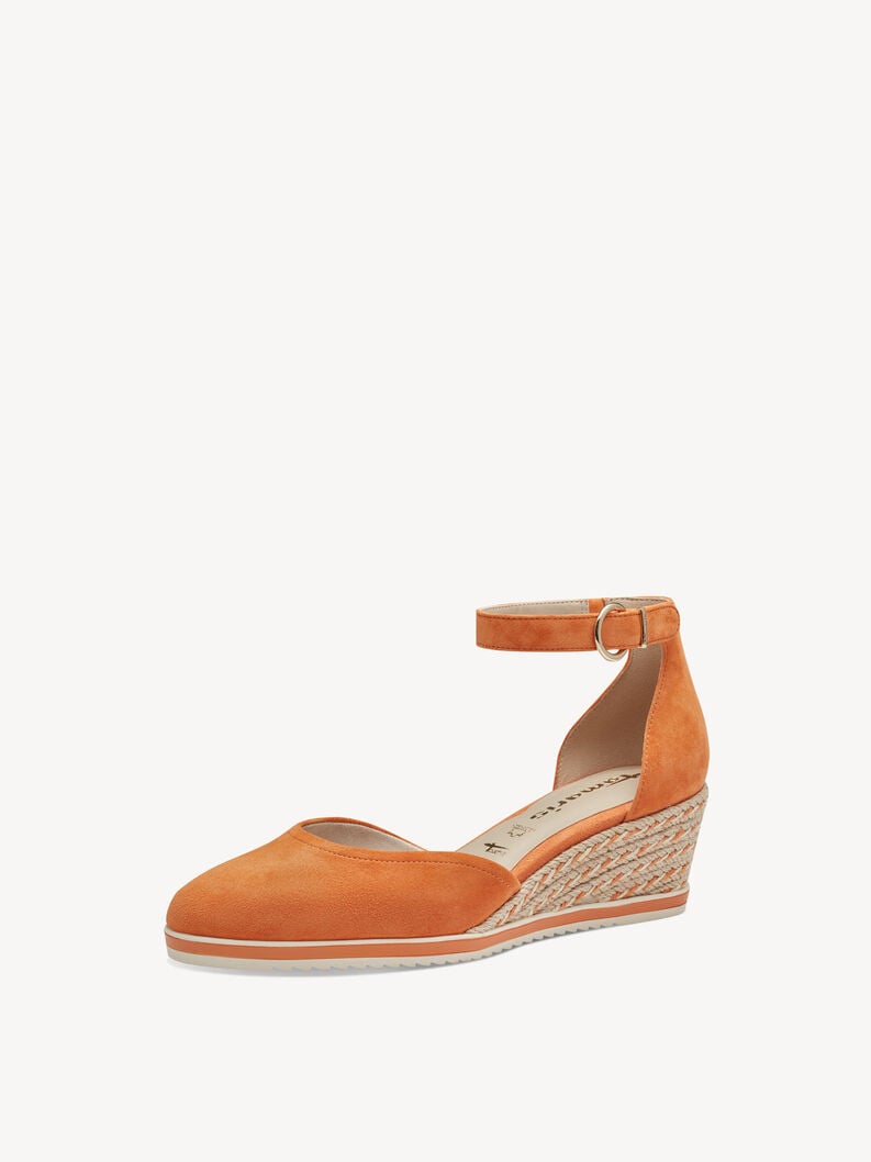 Tamaris Lederkeilpumps - Orange