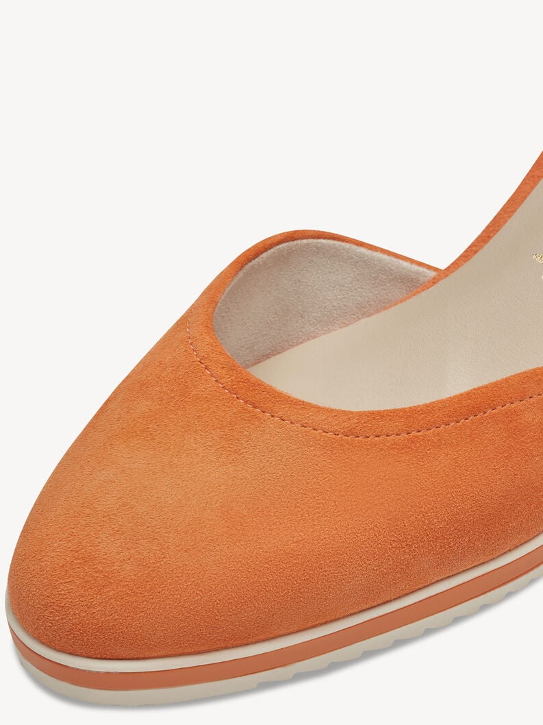 Tamaris Lederkeilpumps - Orange
