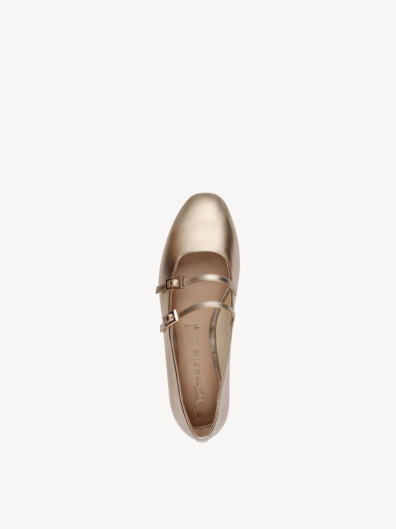 Tamaris Lederballerina - Metallic