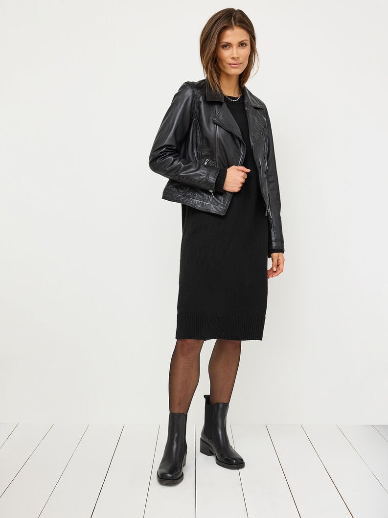 Tamaris Lederjacke - Schwarz
