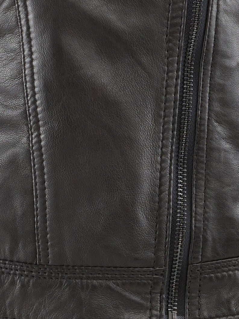 Tamaris Lederjacke - Schwarz