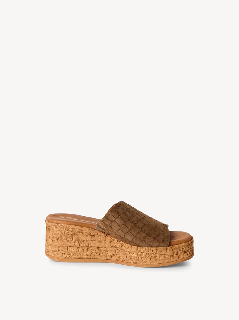 Tamaris Lederpantolette - Braun