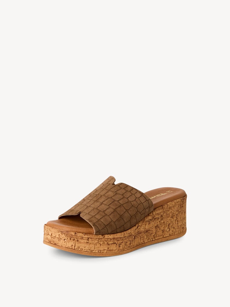 Tamaris Lederpantolette - Braun