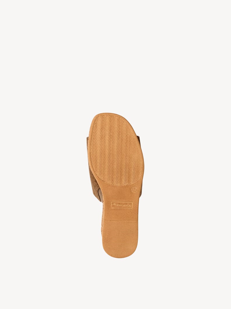 Tamaris Lederpantolette - Braun