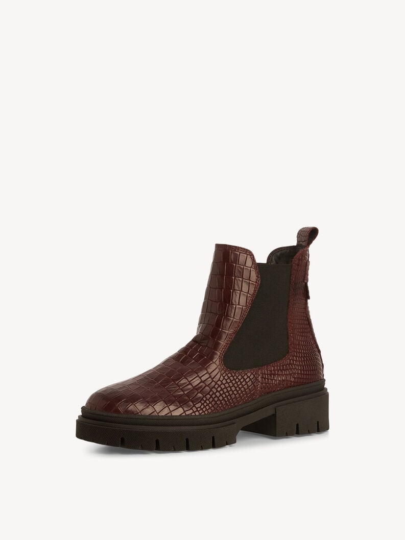 Tamaris Leder Chelsea Boot - Rot