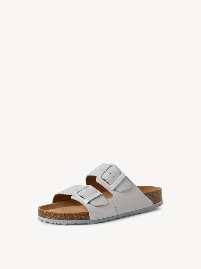 Tamaris Lederpantolette - Grau