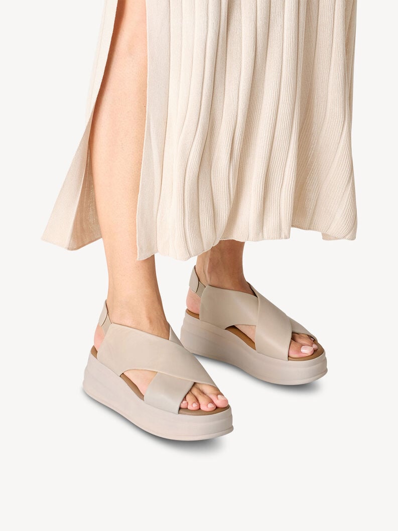 Tamaris Ledersandalette - Beige