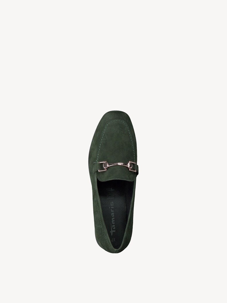 Tamaris Lederslipper - Grün