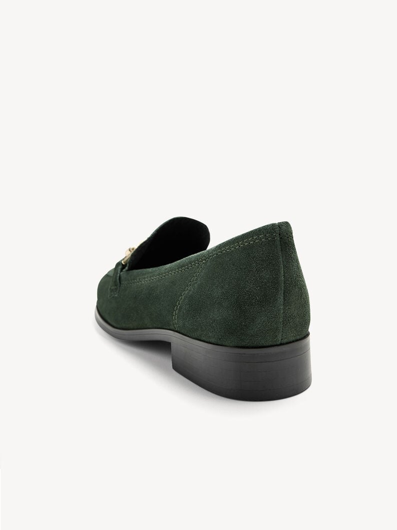 Tamaris Lederslipper - Grün