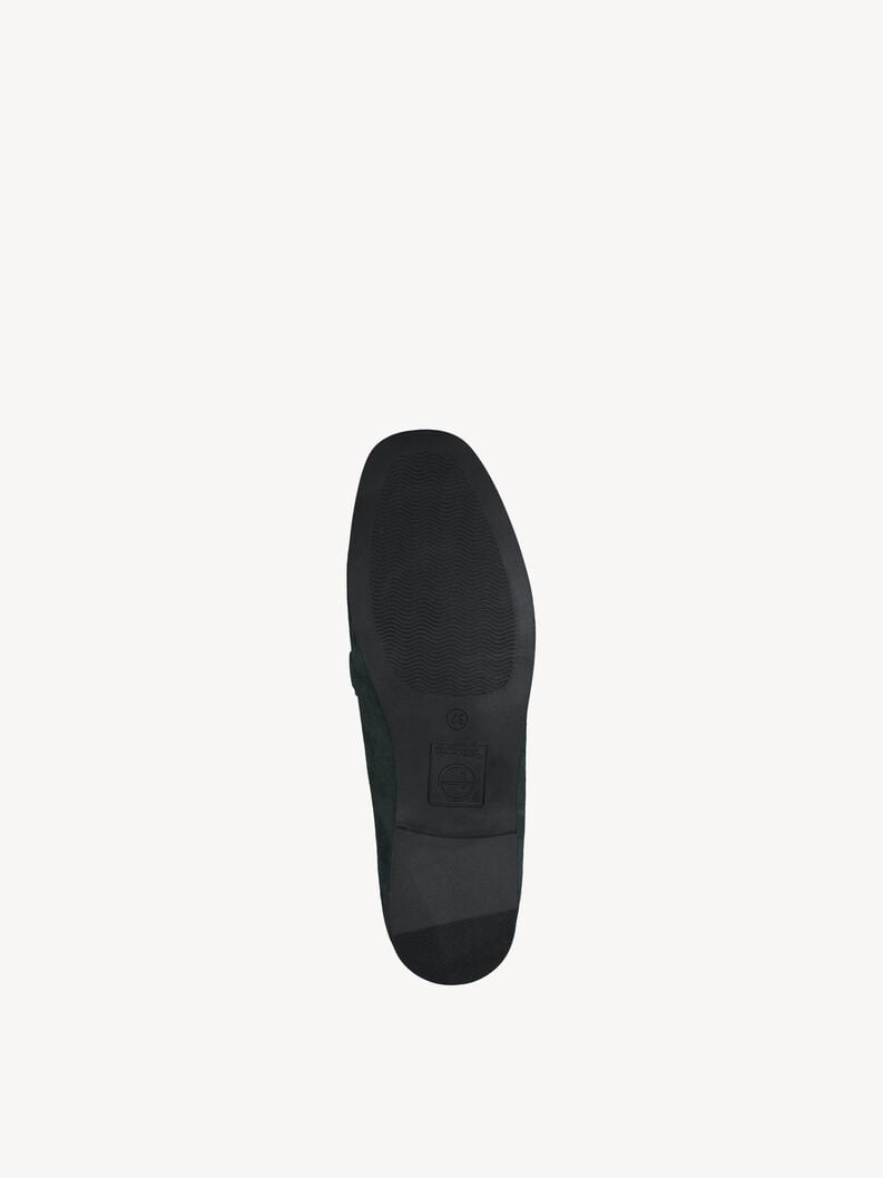 Tamaris Lederslipper - Grün