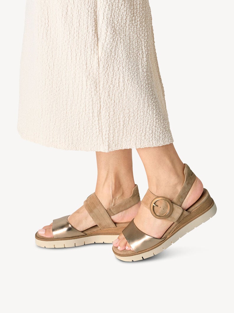 Tamaris Ledersandalette - Beige