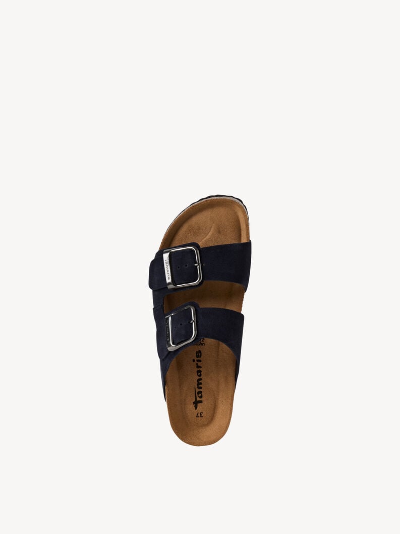 Tamaris Lederpantolette - Blau