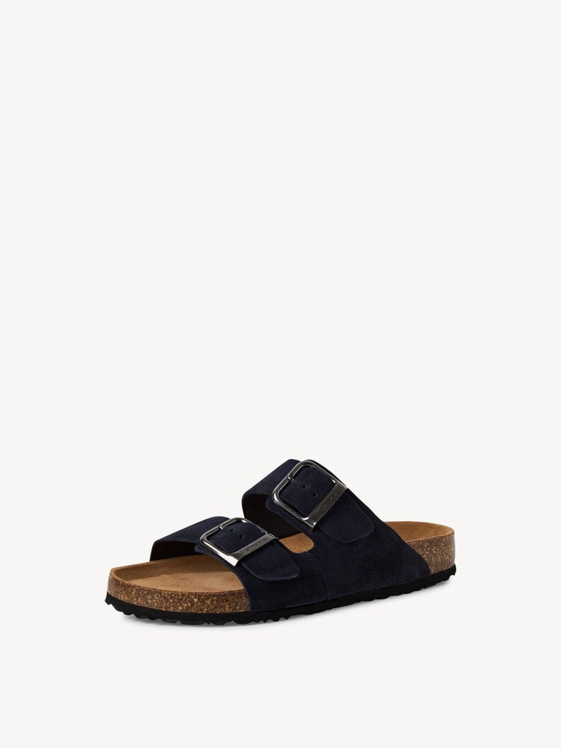 Tamaris Lederpantolette - Blau