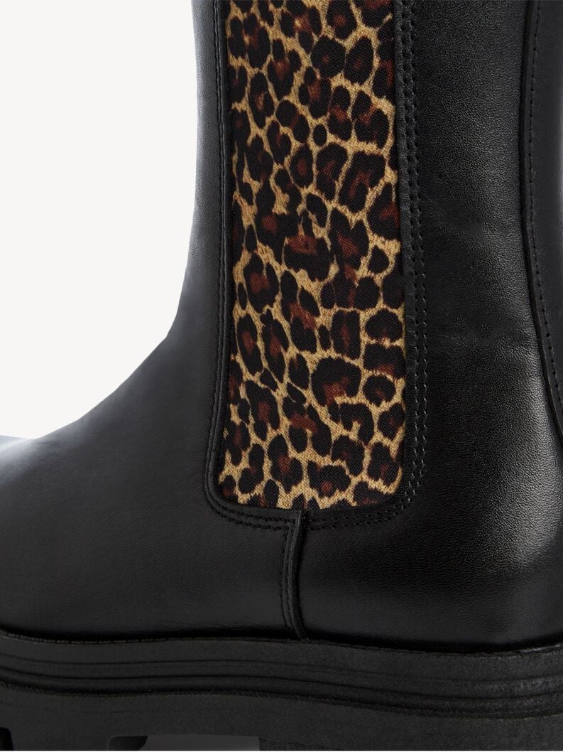 Tamaris Leder Chelsea Boot - Schwarz