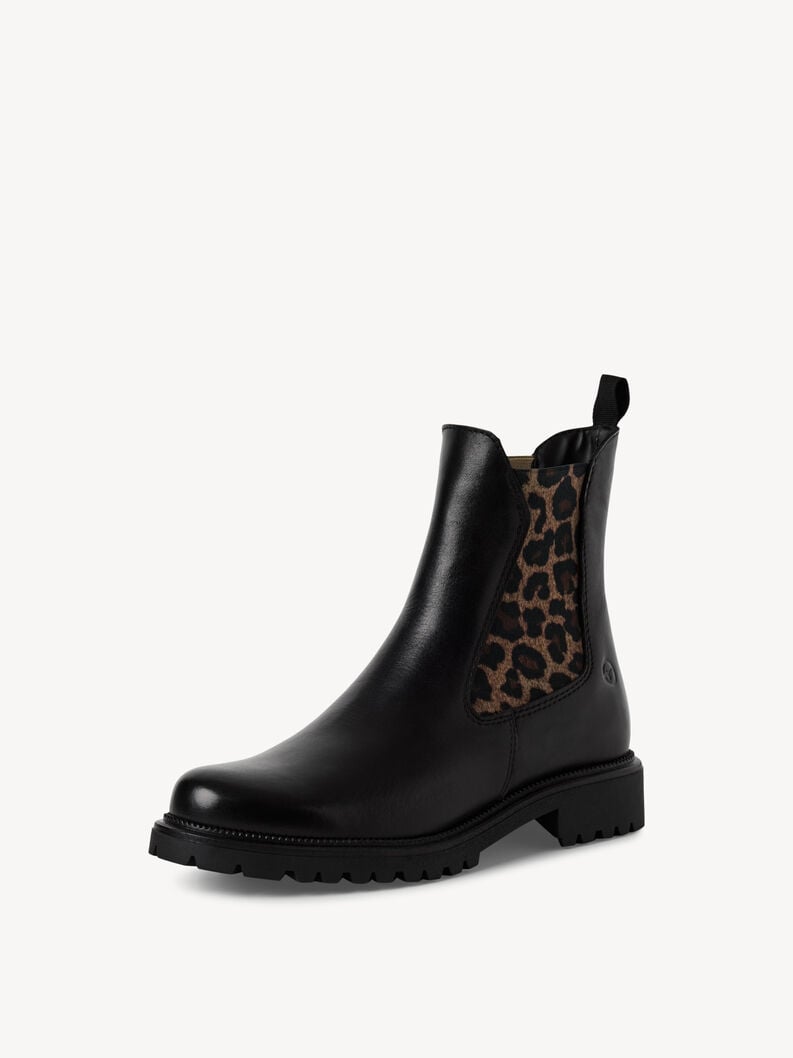 Tamaris Leder Chelsea Boot - Schwarz