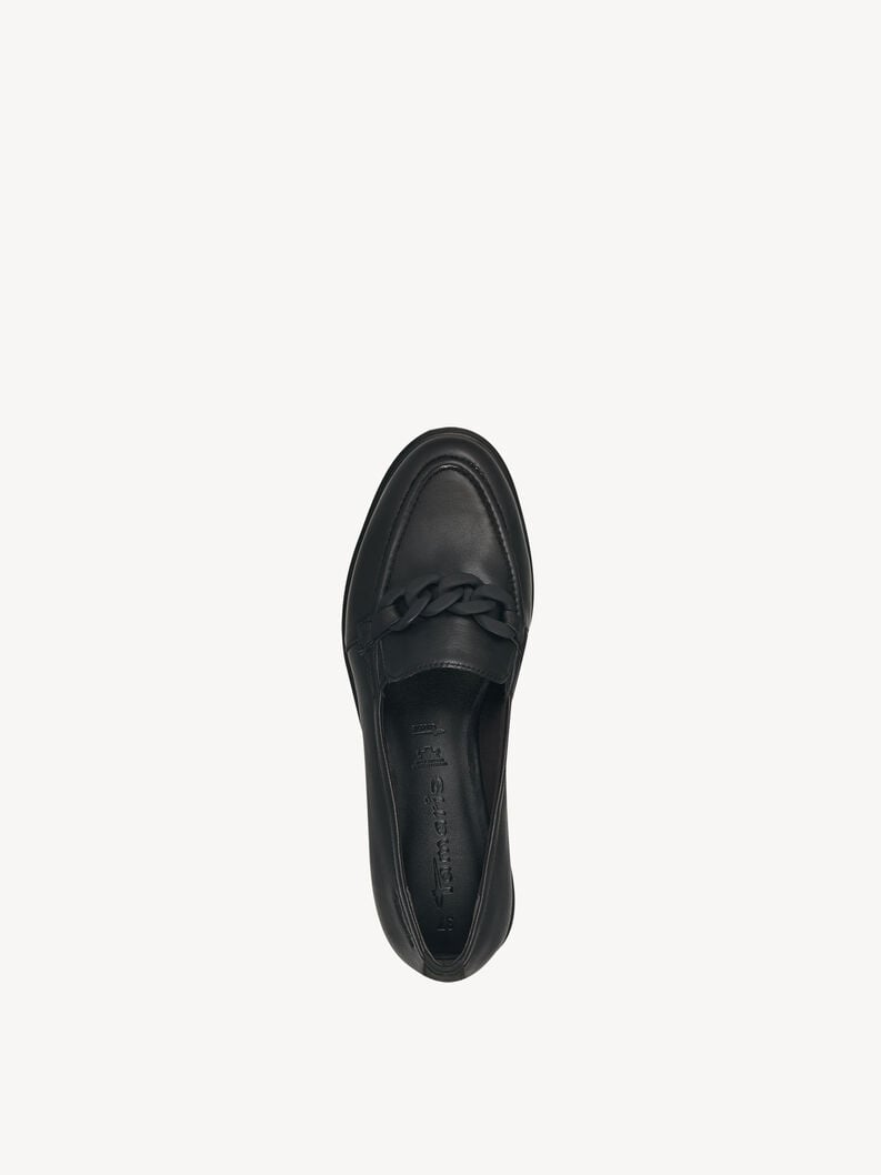 Tamaris Lederslipper - Schwarz