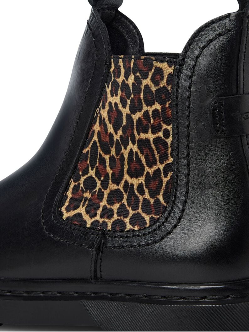 Tamaris Leder Chelsea Boot - Schwarz