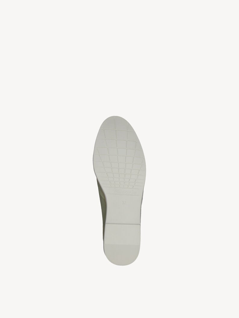 Tamaris Lederslipper - Grün