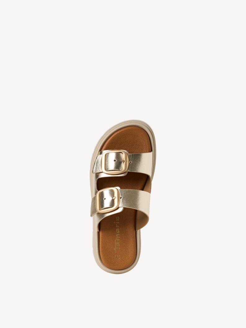 Tamaris Lederpantolette - Gold