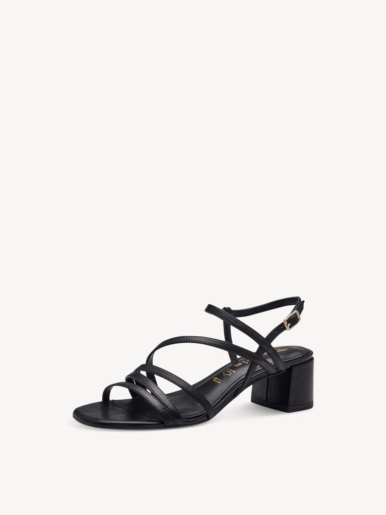 Tamaris Ledersandalette - Schwarz