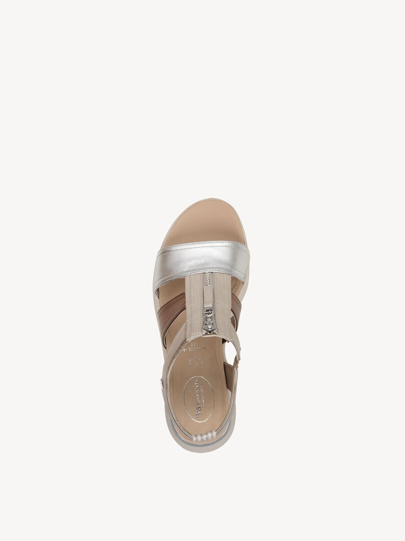 Tamaris Ledersandale - Metallic