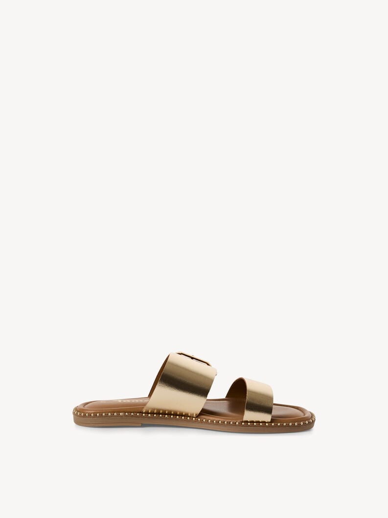 Tamaris Lederpantolette - Gold