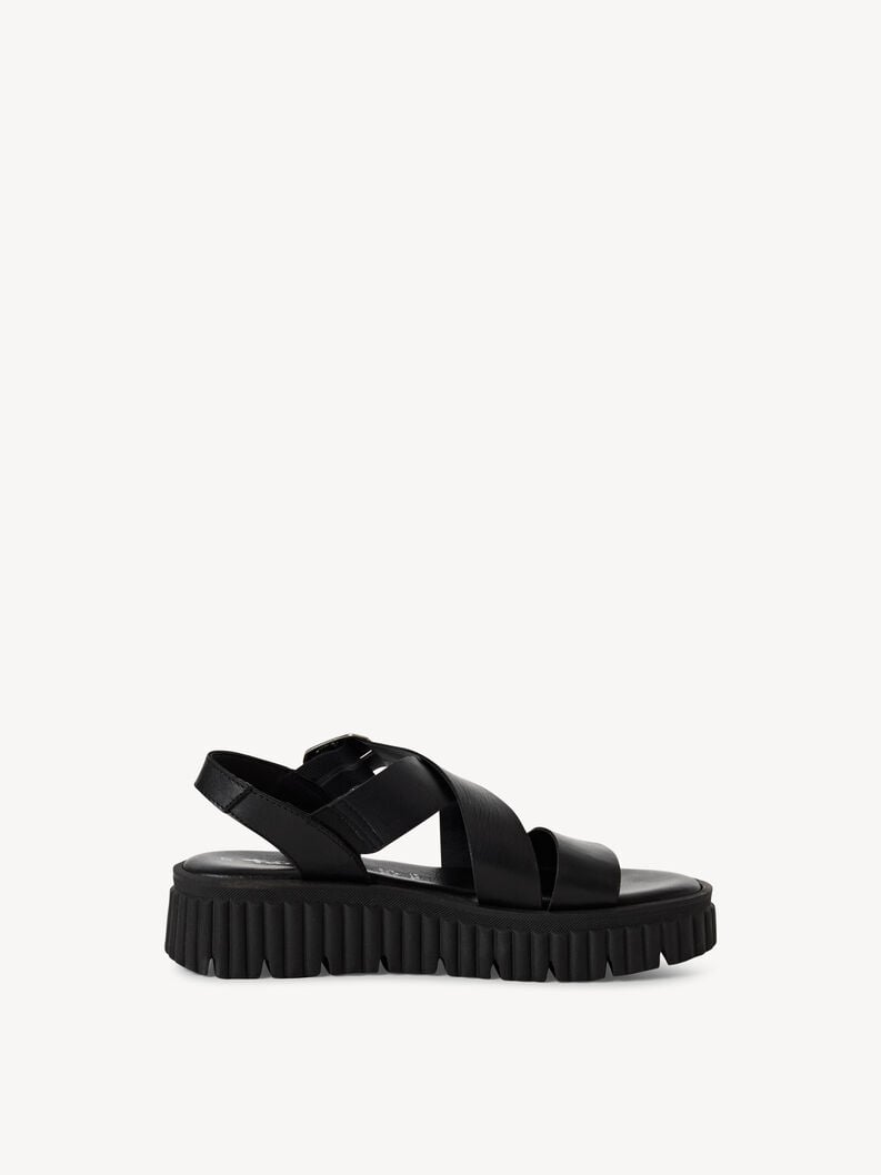Tamaris Ledersandalette - Schwarz