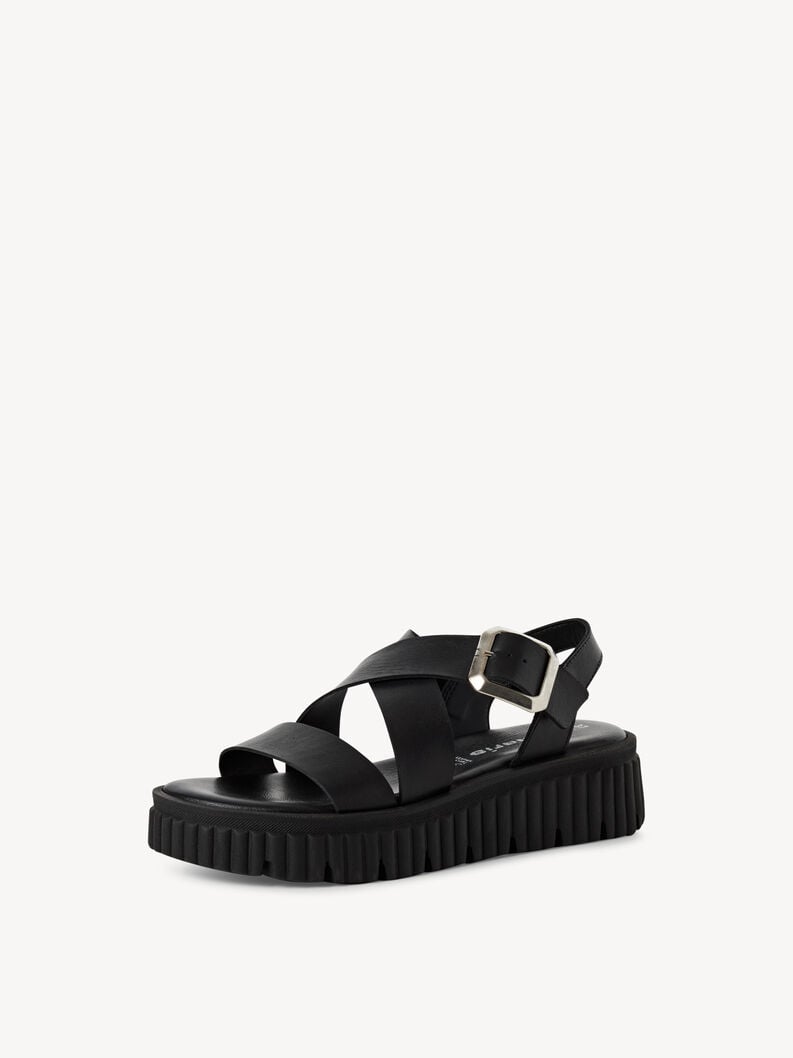 Tamaris Ledersandalette - Schwarz
