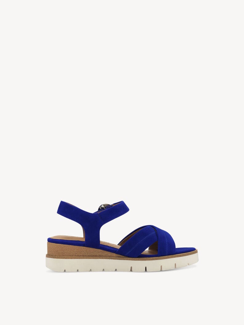 Tamaris Ledersandalette - Blau