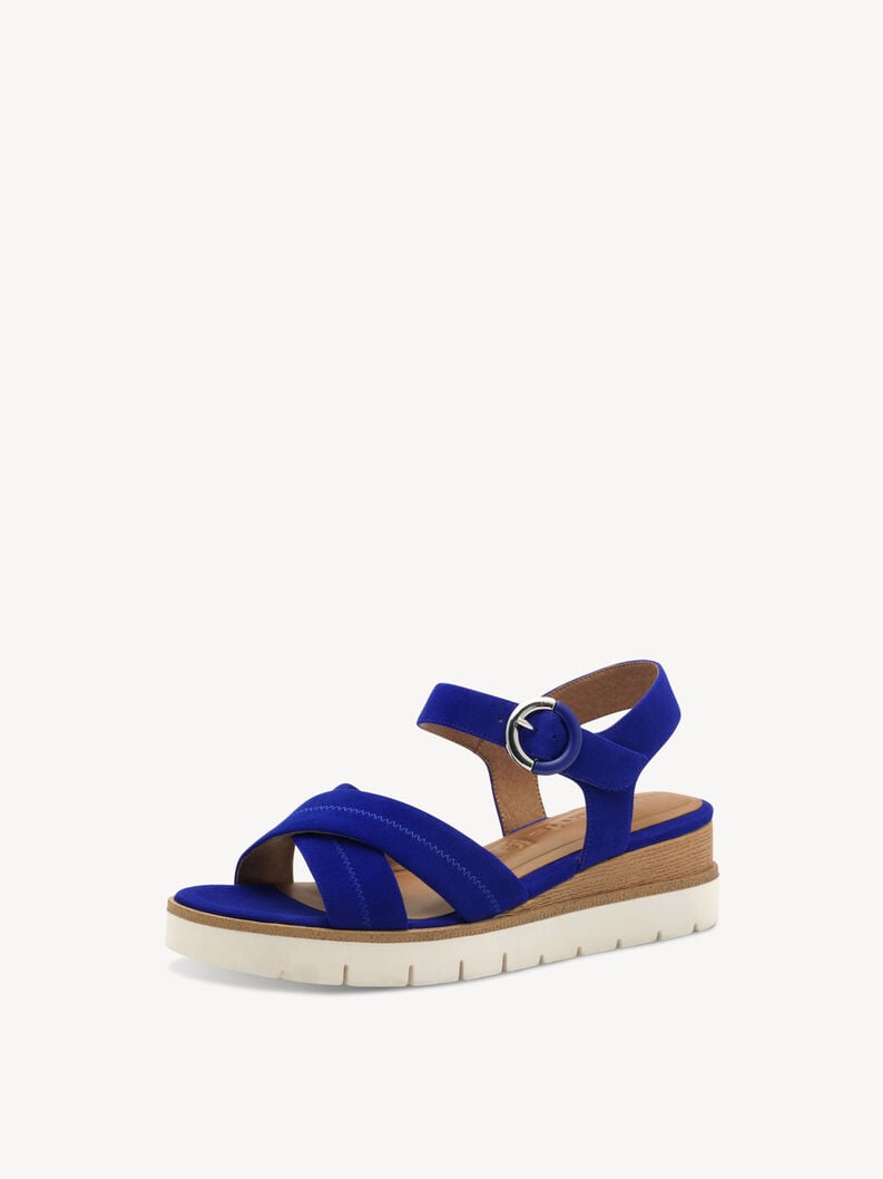 Tamaris Ledersandalette - Blau