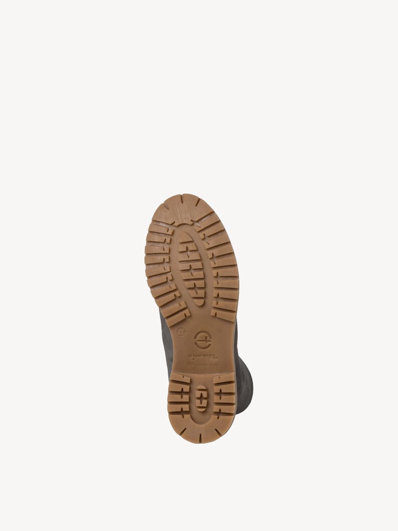 Tamaris Lederstiefelette - Grau Warmfutter