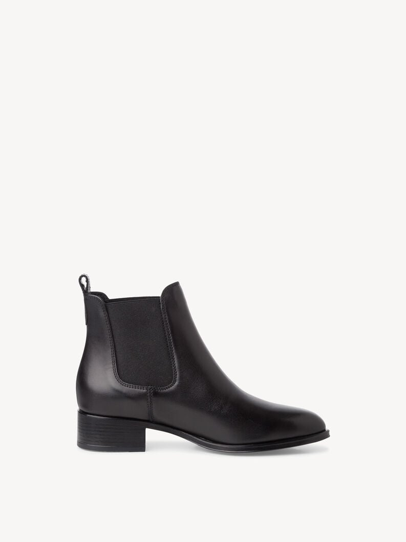 Tamaris Leder Chelsea Boot - Schwarz