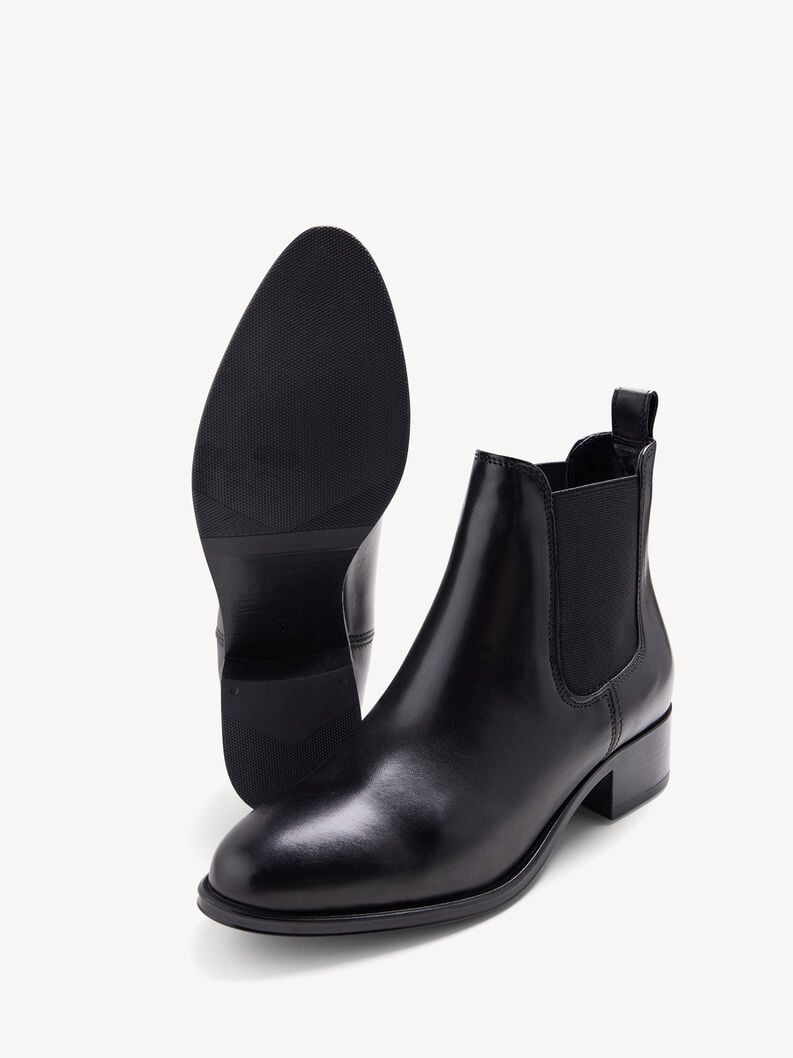 Tamaris Leder Chelsea Boot - Schwarz