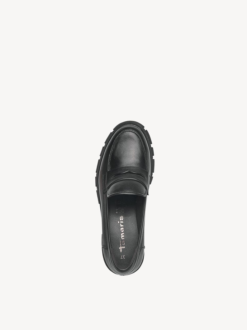 Tamaris Lederslipper - Schwarz