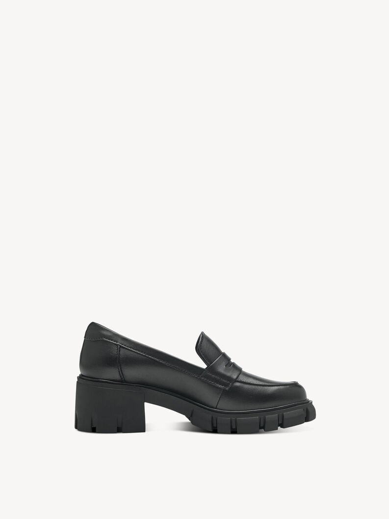 Tamaris Lederslipper - Schwarz