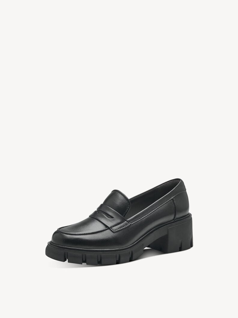 Tamaris Lederslipper - Schwarz