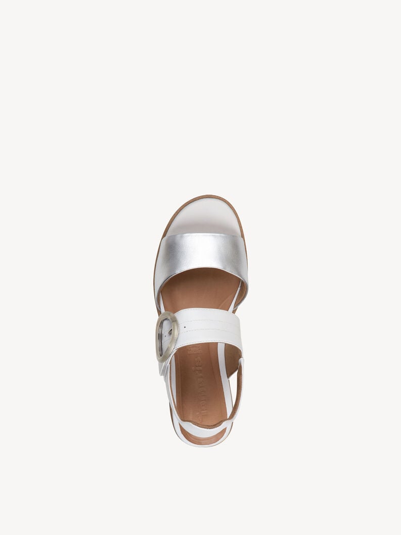 Tamaris Ledersandalette - Weiß