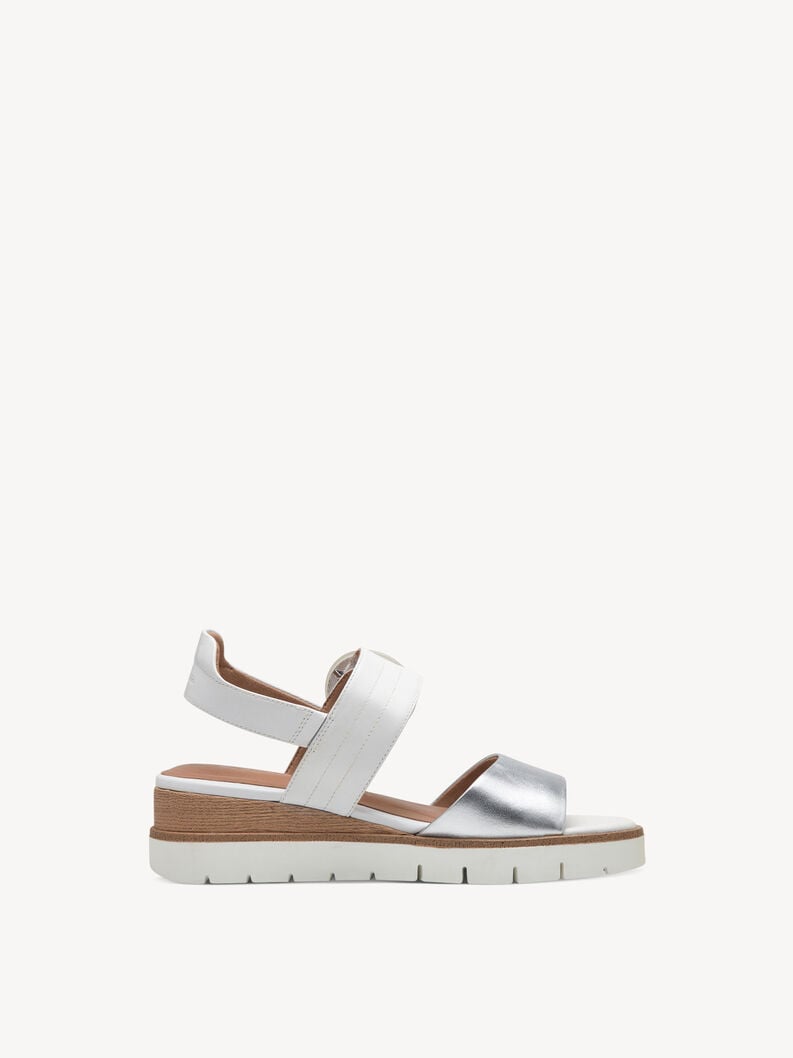 Tamaris Ledersandalette - Weiß