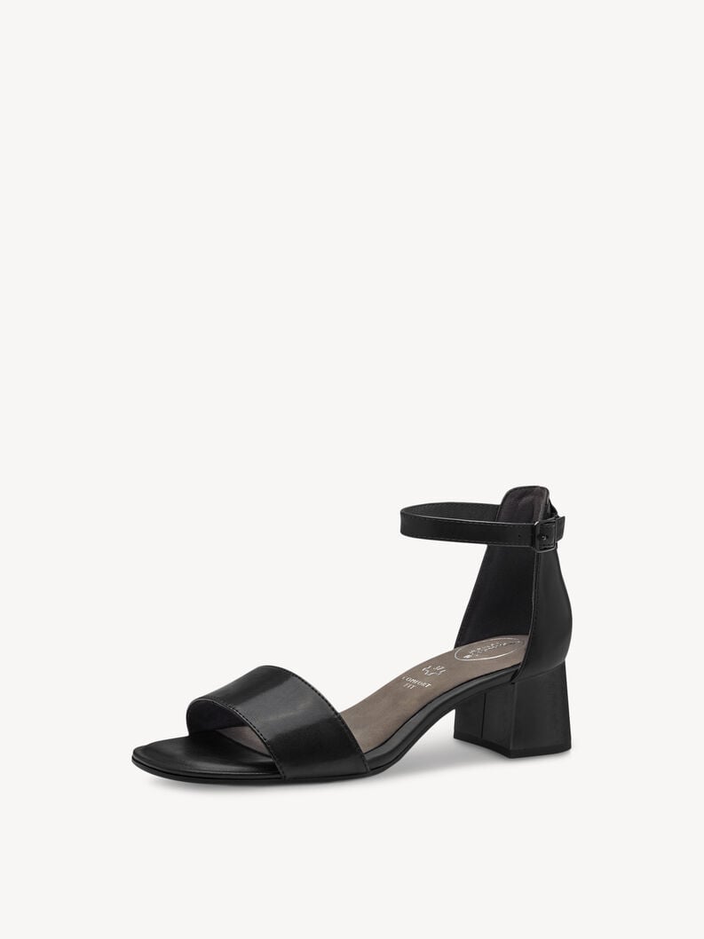 Tamaris Ledersandalette - Schwarz