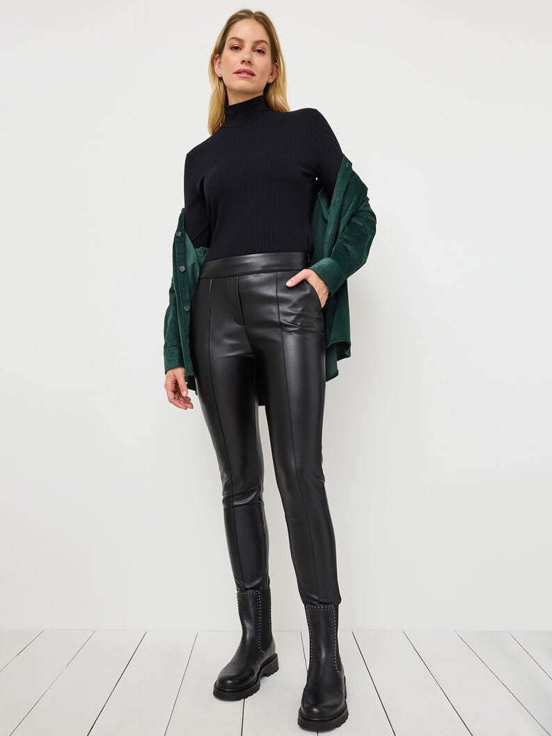 Tamaris Kunstlederhose - Schwarz