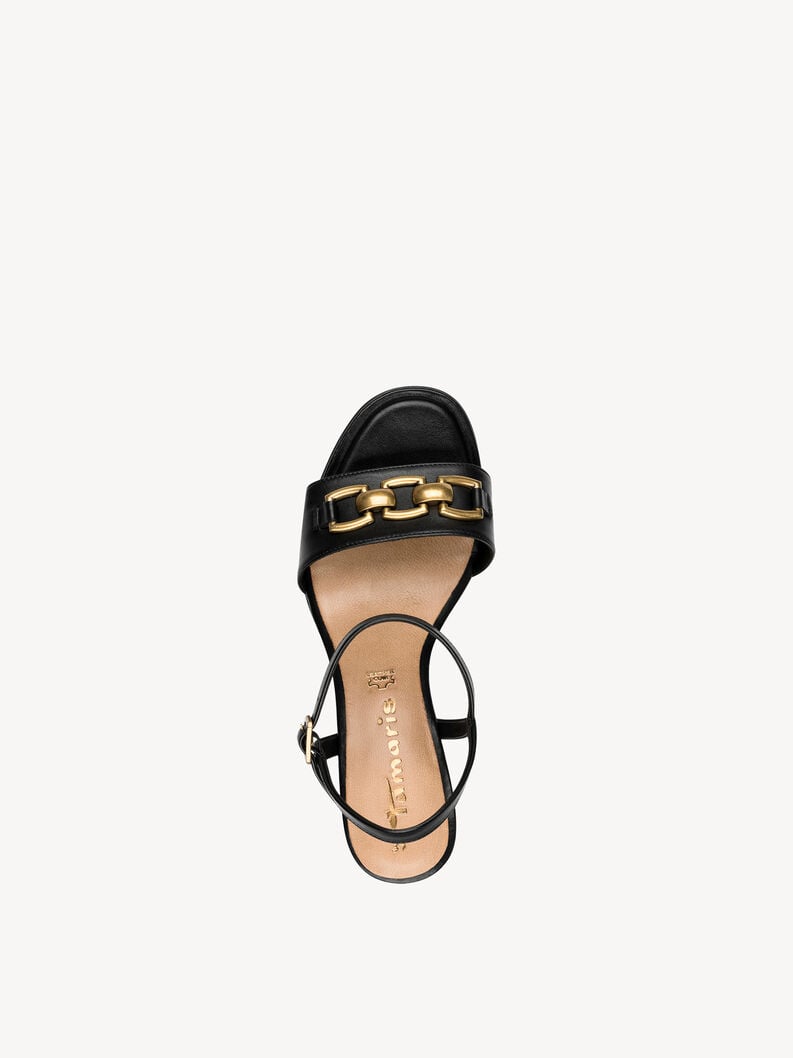 Tamaris Ledersandalette - Schwarz