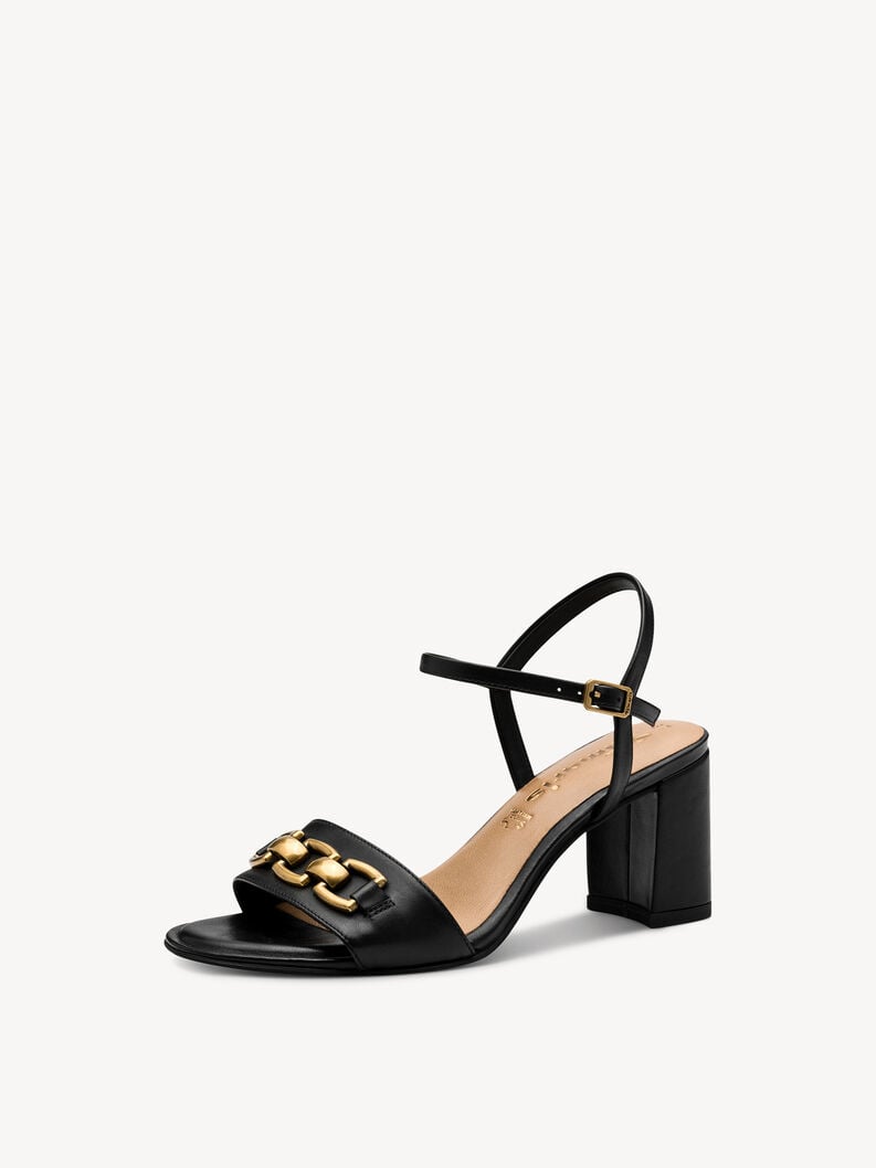Tamaris Ledersandalette - Schwarz
