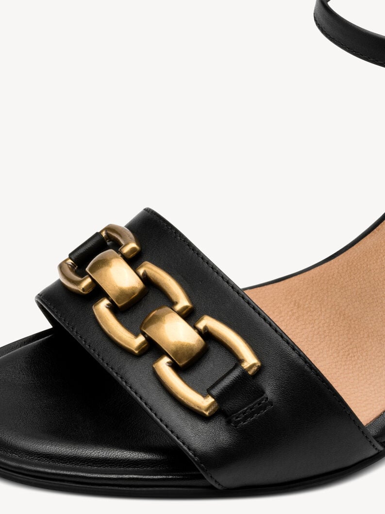 Tamaris Ledersandalette - Schwarz