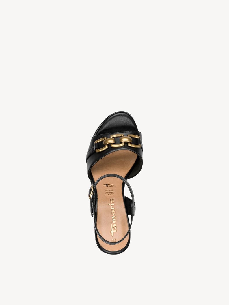 Tamaris Ledersandalette - Schwarz
