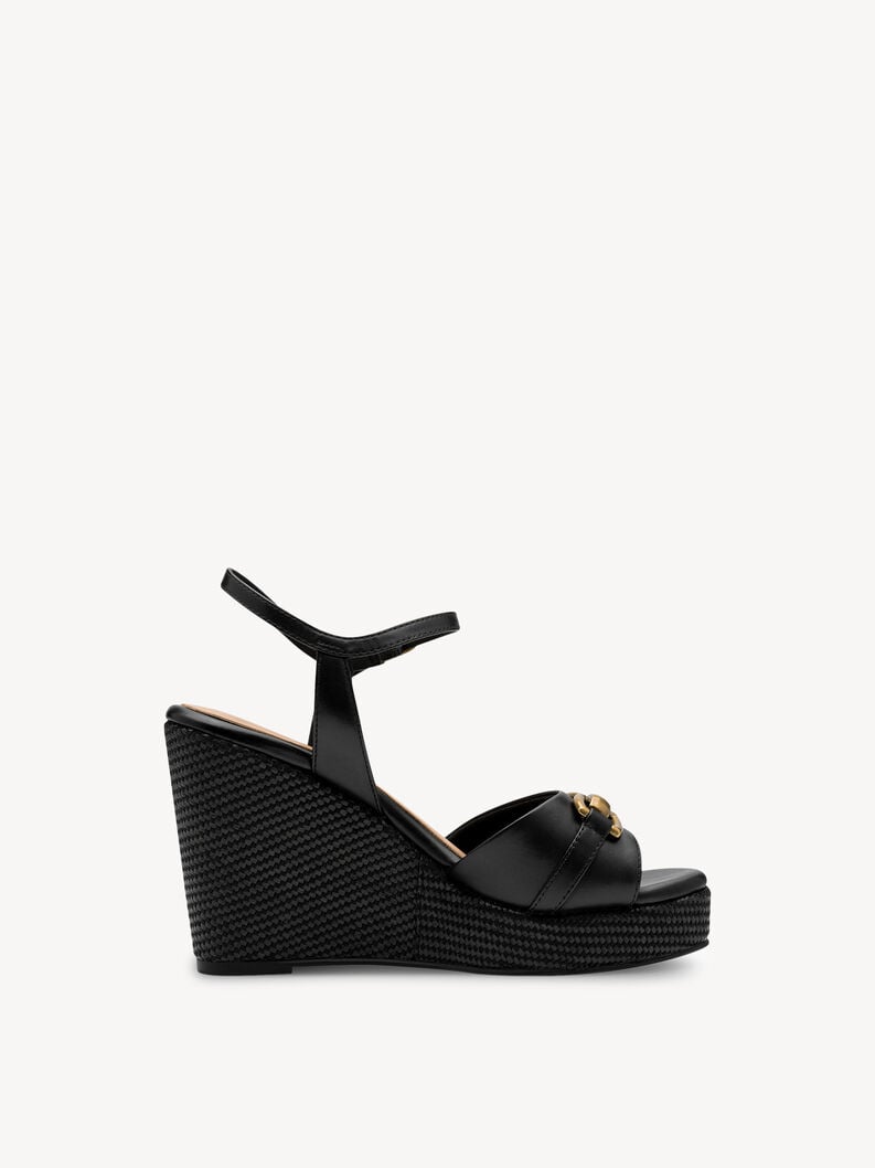 Tamaris Ledersandalette - Schwarz