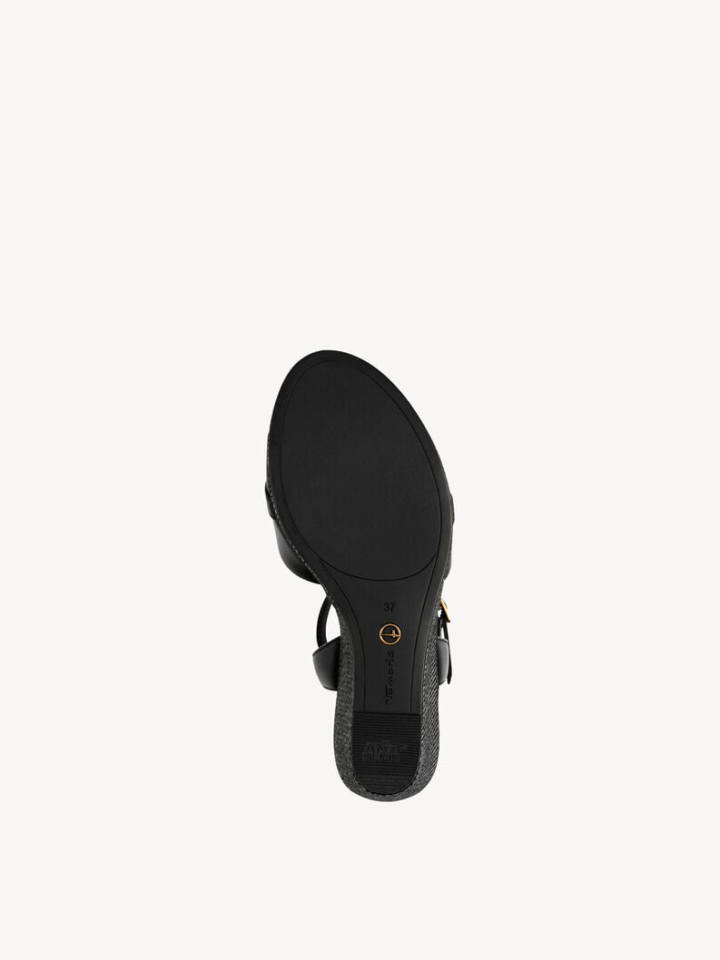Tamaris Ledersandalette - Schwarz