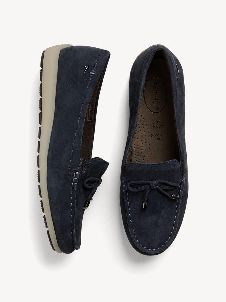 Tamaris Lederslipper - Blau